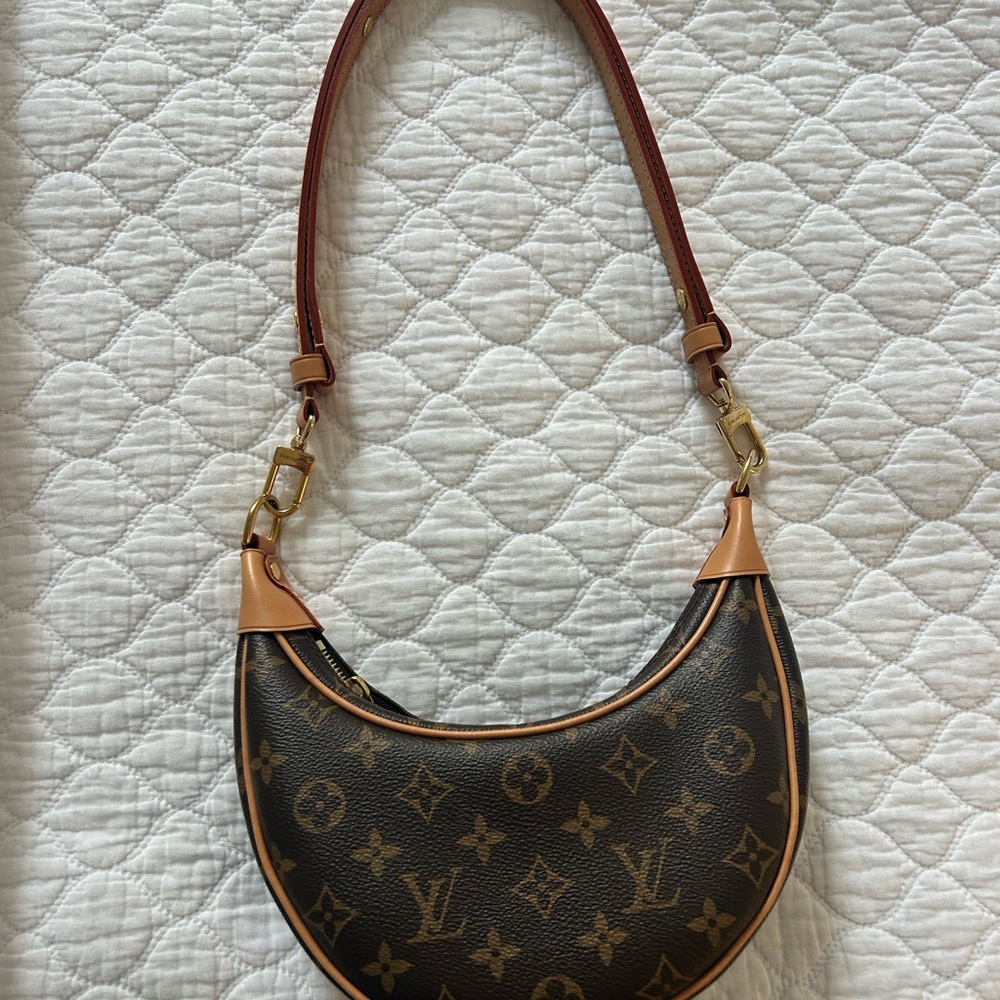 Louis Vuitton Black and Brown Monogram Shoulder Bag